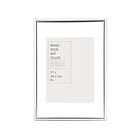 Ellos Ram Victoria med plexiglas Silver 50X70