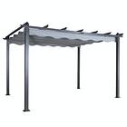 Venture Home Pergola Lazio Black Alu Grey Fabric 9368-404