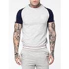 SikSilk Raglan Taped Sports Gym Tee (Herr)