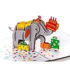 Charmpop Pop Up-kort Födelsedagskort med Elefant