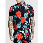 SikSilk S/S Hazy Daze Resort Shirt (Herr)