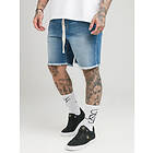 SikSilk Raw Hem Denim Shorts (Herr)