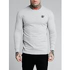 SikSilk Core L/S Straight Hem Gym Tee (Herr)