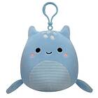 Squishmallows Clip-on Lune the Loch Ness Monster, 9 cm