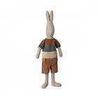 Rabbit Size 4, Classic, Knitted shirt and shorts Maileg