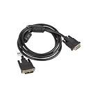 Lanberg DVI-kabel DVI-D till DVI-D 1,8 m