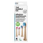 Humble Electric Toothbrush Bamboo Heads Soft 4 st