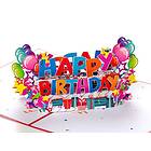 Charmpop Pop Up-kort Happy Birthday (rött kort)