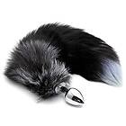 Fox Tail Plug Black & White Medium