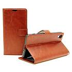 billigamobilskydd.se Crazy Horse Wallet Sony Xperia X (F5121) (Brun) 18393