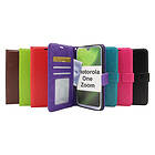 billigamobilskydd.se Crazy Horse Wallet Motorola One Zoom (Svart) 33661