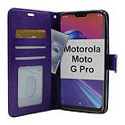 billigamobilskydd.se Crazy Horse Wallet Motorola Moto G Pro (Lila) 37265