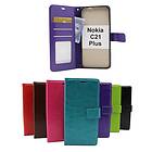 billigamobilskydd.se Crazy Horse Wallet Nokia C21 Plus (Svart) 47417