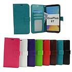 billigamobilskydd.se Crazy Horse Wallet OnePlus 6T (Svart) 29599