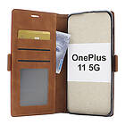 billigamobilskydd.se Lyx Standcase Wallet OnePlus 11 5G (Brun) 47720