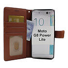 billigamobilskydd.se New Standcase Wallet Motorola Moto G8 Power Lite (Brun) 36584