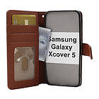 billigamobilskydd.se New Standcase Wallet Samsung Galaxy Xcover 5 (SM-G525F) (Brun) 40293