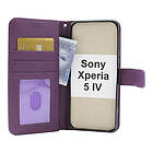 billigamobilskydd.se New Standcase Wallet Sony Xperia 5 IV (XQ-CQ54) 5G (Lila) 45280