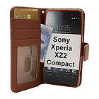 billigamobilskydd.se New Standcase Wallet Sony Xperia XZ2 Compact (H8324) (Brun) 33528