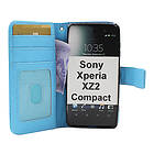 billigamobilskydd.se New Standcase Wallet Sony Xperia XZ2 Compact (H8324) (Ljusblå) 44132