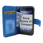 billigamobilskydd.se New Standcase Wallet Sony Xperia Z1 Compact (D5503) (Blå) 36028