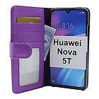 CoverIn Skimblocker Plånboksfodral Huawei Nova 5T (Lila) 35133