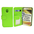 CoverIn Skimblocker Plånboksfodral Samsung Galaxy J3 2017 (J330FD) (Grön) 33857