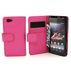 CoverIn Plånboksfodral Sony Xperia Z1 Compact (D5503) (Hotpink) 7586