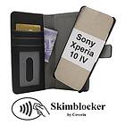 CoverIn Skimblocker Magnet Fodral Sony Xperia 10 IV 5G (XQ-CC54) (Svart) 44160