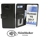CoverIn Skimblocker Plånboksfodral Huawei Y6 2017 (MYA-L41) (Svart) 34349