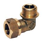 Gustavsberg Vinkelkoppling Vatette klämring x utv gänga 8mm R8 90° PN16 m