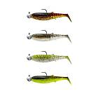 Savage Gear SG Cannibal Shad RTF 12,5cm #5/0 Ready To Fish Clearwater Mix 4-pack