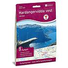 Nordeca Turkart DNT Hardangervidda Vest 1:50.000 med DNT turinformasjon