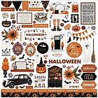 Carta Bella Paper Stickers Halloween ca 80 klistermärken
