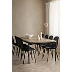 Ellos Matgrupp Gilda med bord 220x106 cm 8 stolar White washed/beige