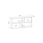 Hanah Home Avlastningsbord Flora Vit 120 50