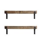 Hanah Home Vägghylla LM5 Svart Valnöt 40 16