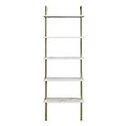 Hanah Home Bokhylla Vit guldfärg 60 174