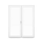 Nordiska Fönster Pardörr Norrsken Stadig 2-Glas PVC stadig 20x21 NSPARFD20x21-2GLAS