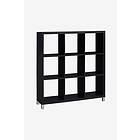 Loft24 Bokhylla Kiwi Small 9 fack Svart Spånskiva 111 118