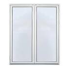 Elitfönster Parfönsterdörr Original Helglasad Trä Elit Fönsterdörr ED2 130x210-210 Vit 3-Glas 13/21-21