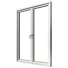 Elitfönster Parfönsterdörr Elit Retro 3-Glas Helglasad Aluminium Fönsterdörr MFD2-AL 18x22-22 Alu 18/22-22