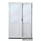 Elitfönster Parfönsterdörr Original Trä Fönsterdörr ED2 120x190-140 Vit 3-Glas 140 F EDK2 12/19-14