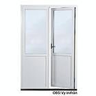 Elitfönster Parfönsterdörr Original Aluminium Fönsterdörr AD2 12x20-15 Vit 3-Glas Alu 150 F ADK2 12/20-15 Härdat