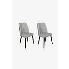 Hanah Home Chair Set Alfa 2-pack Svart 50 90