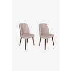Hanah Home Chair Set Alfa 2-pack Vizon Valnöt 50 90