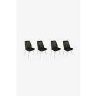 Hanah Home Stol Alfa 4 st. Kaki/Vit 50 90