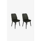 Hanah Home Stol Alfa 2 st. Kaki/Svart 50 90