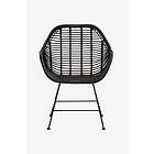 Loft24 Matsalsstol Kiran 2-pack Rotting svart 67 88