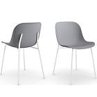 Loft24 Matsalsstol Ocean 2-pack Grå/Vit 48 80